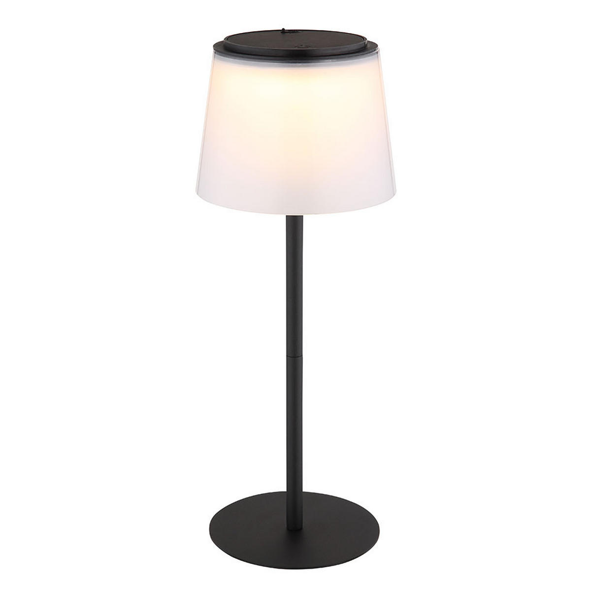 TISCHLEUCHTE MARIAM LED Metall Schwarz, Akku, 2er Set - Schwarz, Metall (13/13/34cm) - Globo Lighting