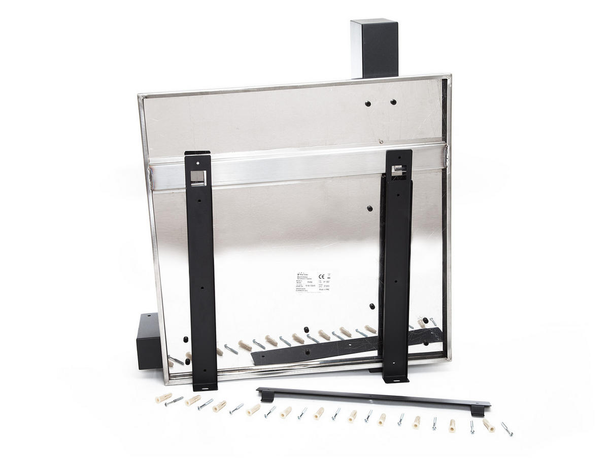 BIOETHANOL-KAMIN Schwarz Wandmodell inklusive 1.2 L Brennblock - Schwarz, Metall (74/65/19cm) - Purline