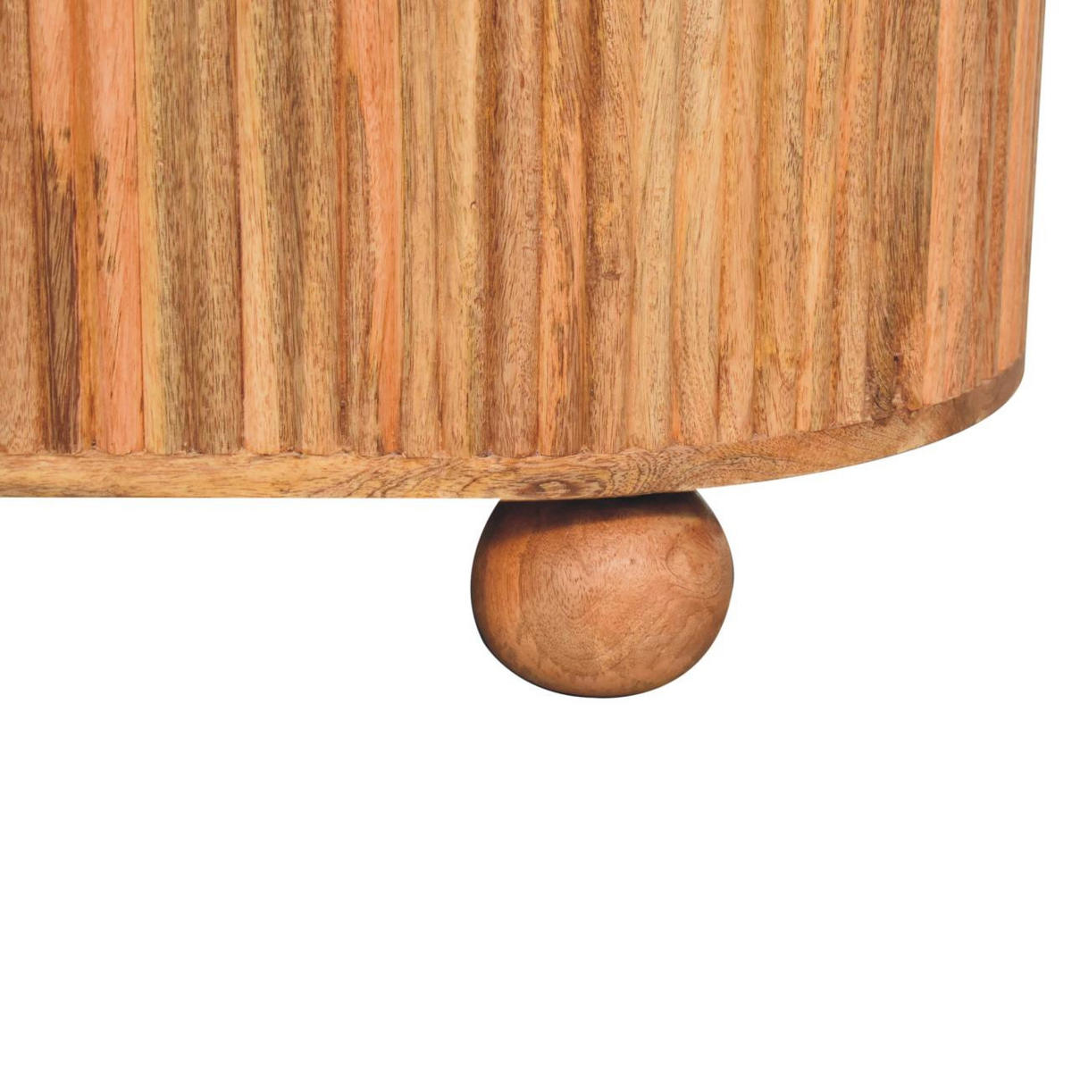 COUCHTISCH Massivholz Soba Kugel, Aufklappbarer Stauraum, Hellbraun - Hellbraun, Mangoholz/Holz (50/82/39cm) - Artisan Furniture