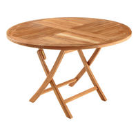 GARTENTISCH EMPIRE TEAK Teakholz Natur 120 cm - Braun, Holz (120/120/77cm) - riess-ambiente