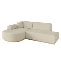 ECKSOFA Ottomane Links ARRIO-L1 - 243x171x83 cm Beige - Beige, Holzwerkstoff/Textil (243/171cm) - ALTDECOR