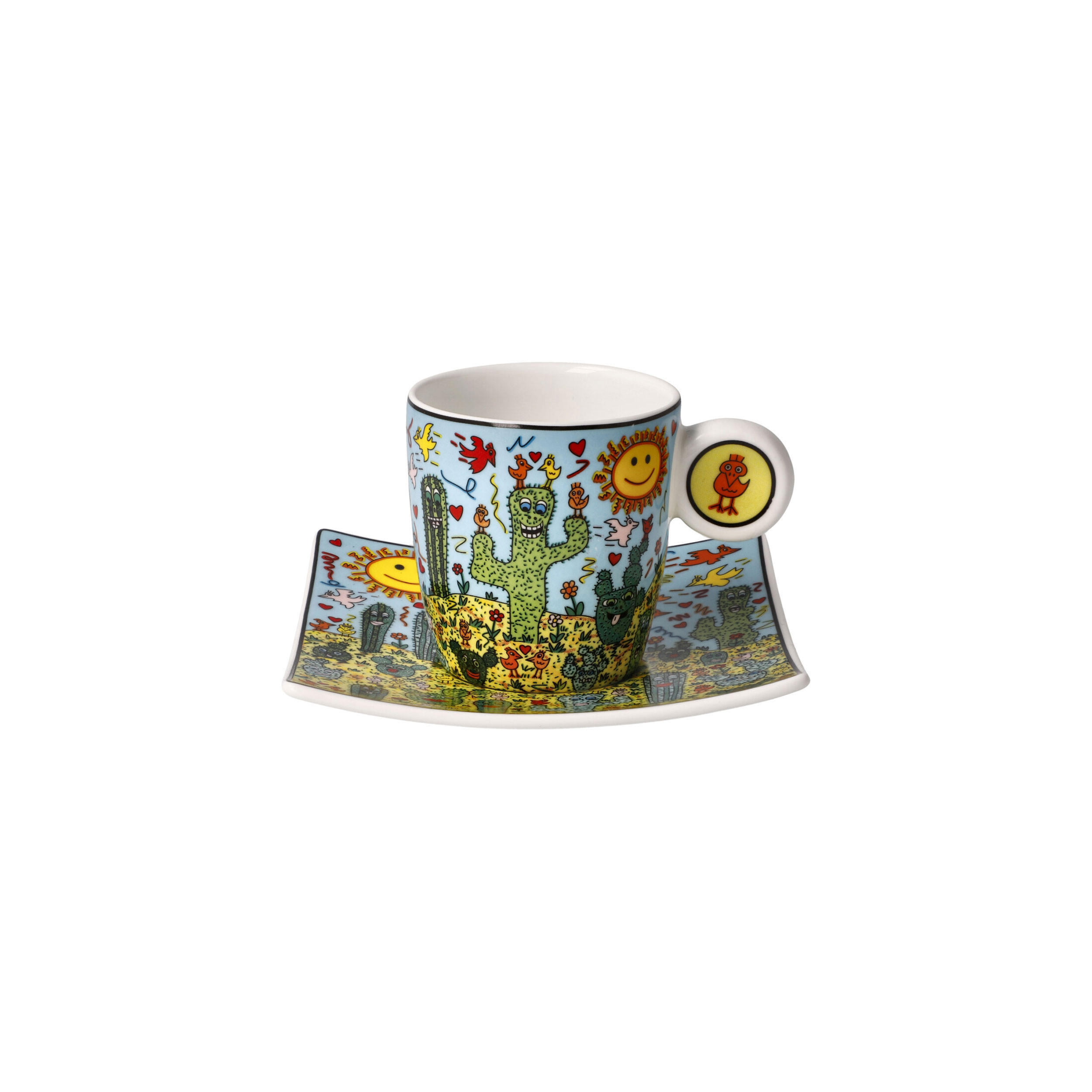 ESPRESSOTASSE James Rizzi - Desert Life, Fine Bone China, Bunt, 0.1 L - Multicolor, Keramik (0.1L) - Goebel
