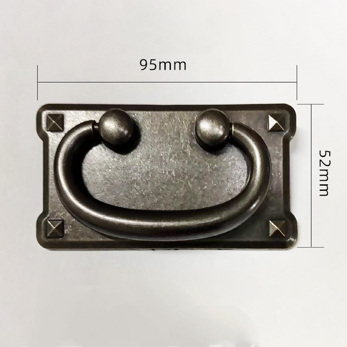 SCHRANKKNOPF 4er-Set 95x52 mm - Orange, Metall (0.1/5.2/0.95cm)