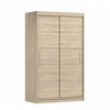 SCHWEBETÜRENSCHRANK Neomi 06 Sonoma Eiche/Sonoma Eiche ohne Spiegel 120 cm - Alufarben/Sonoma Eiche, Holzwerkstoff/Kunststoff (120/200/61cm) - imoebel24