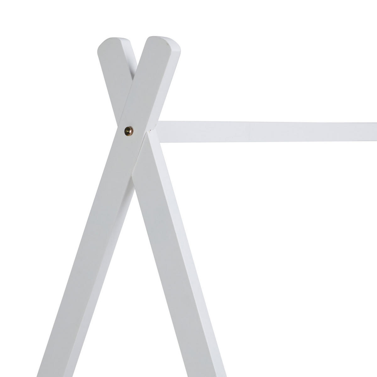KINDERBETT mit Stauraum 90/200 cm weiß - Weiß, Holz (208/153/121cm) - Homestyle4u