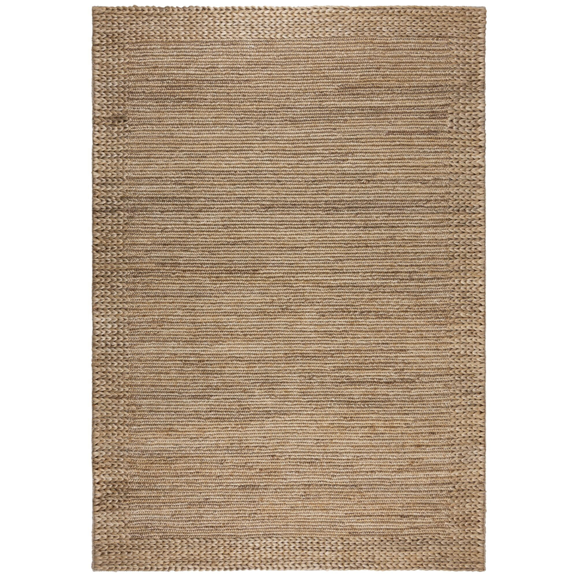 TEPPICH Kurzflor Flechtoptik Muster, Struktur, Flur Natur Rechteckig 160x230 - Beige, Textil (160/230cm) - KADIMA DESIGN