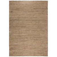 TEPPICH Kurzflor Flechtoptik Muster, Struktur, Flur Natur Rechteckig 160x230 - Beige, Textil (160/230cm) - KADIMA DESIGN