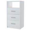 KOMMODE 3SO Weiß 40/35/75 cm - Weiß, Holzwerkstoff (40/75/35cm) - Matkam Möbel