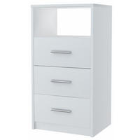 KOMMODE 3SO Weiß 40/35/75 cm - Weiß, Holzwerkstoff (40/75/35cm) - Matkam Möbel