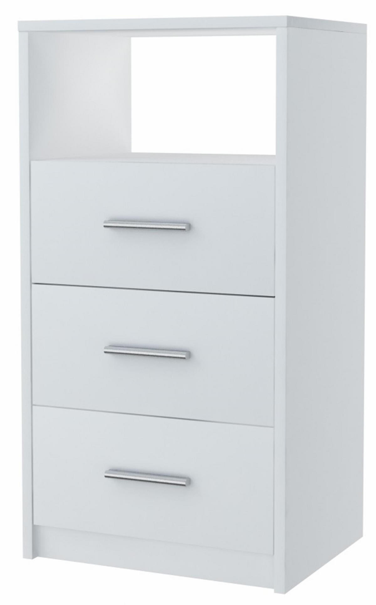 KOMMODE 3SO Weiß 40/35/75 cm - Weiß, Holzwerkstoff (40/75/35cm) - Matkam Möbel