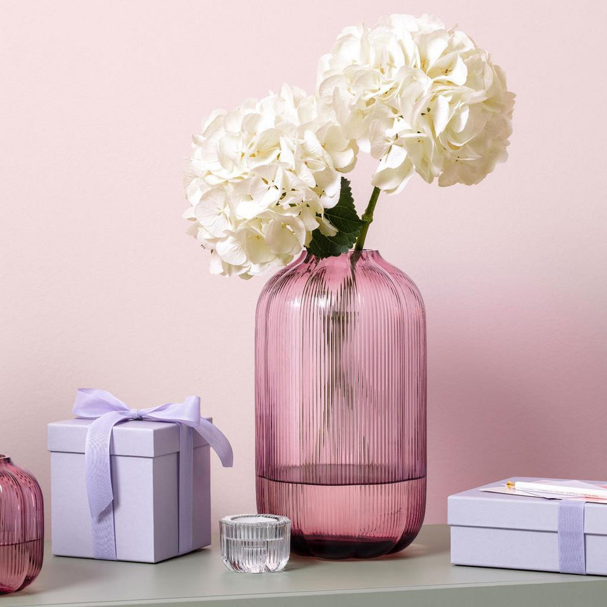 VASE Fleur pink 28 cm - Pink, Glas (16/28cm) - Villeroy & Boch
