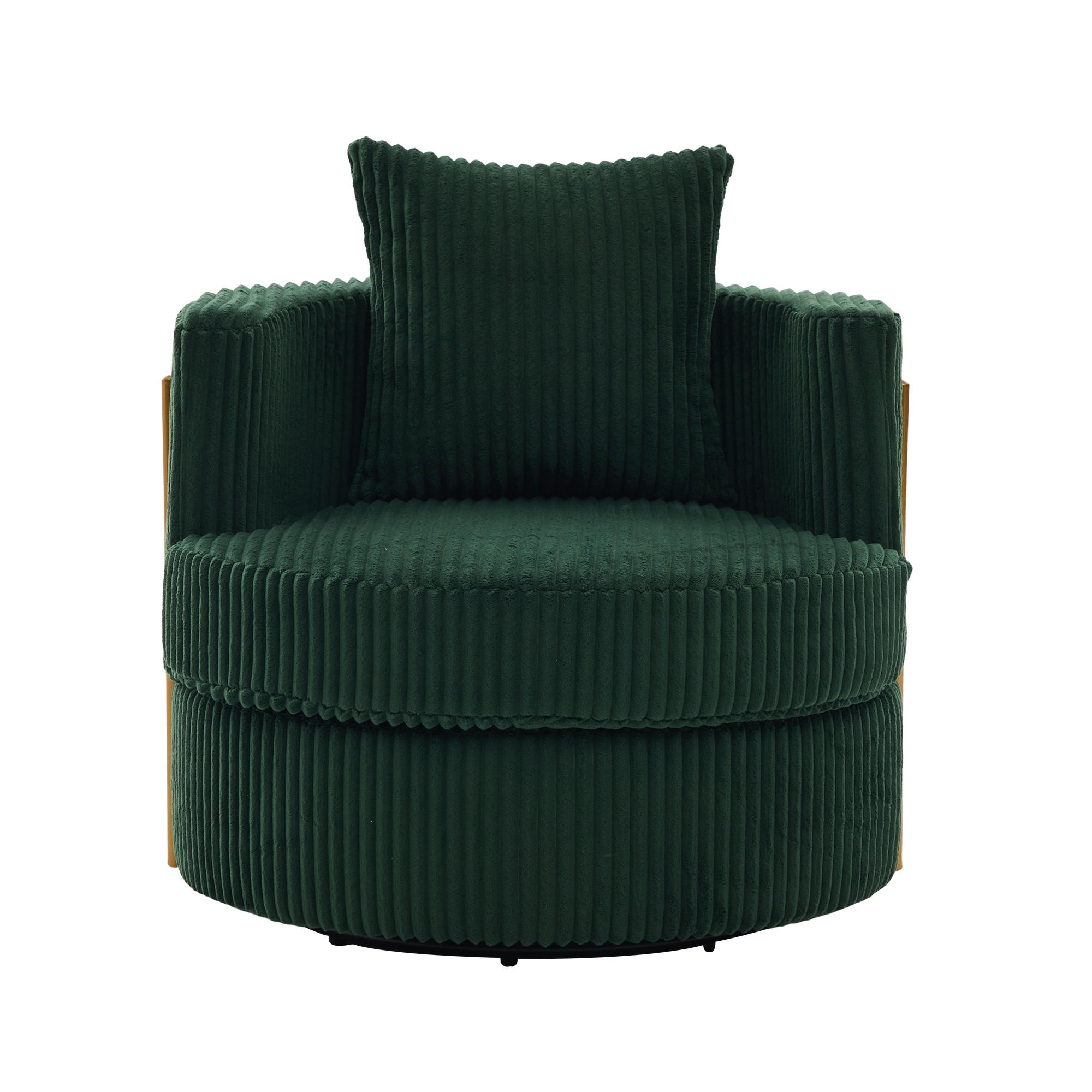 SESSEL DE-33906 360° drehbar mit Stauraum Dunkelgrün - Grün, Metall (76/78/79cm) - ComfortXL