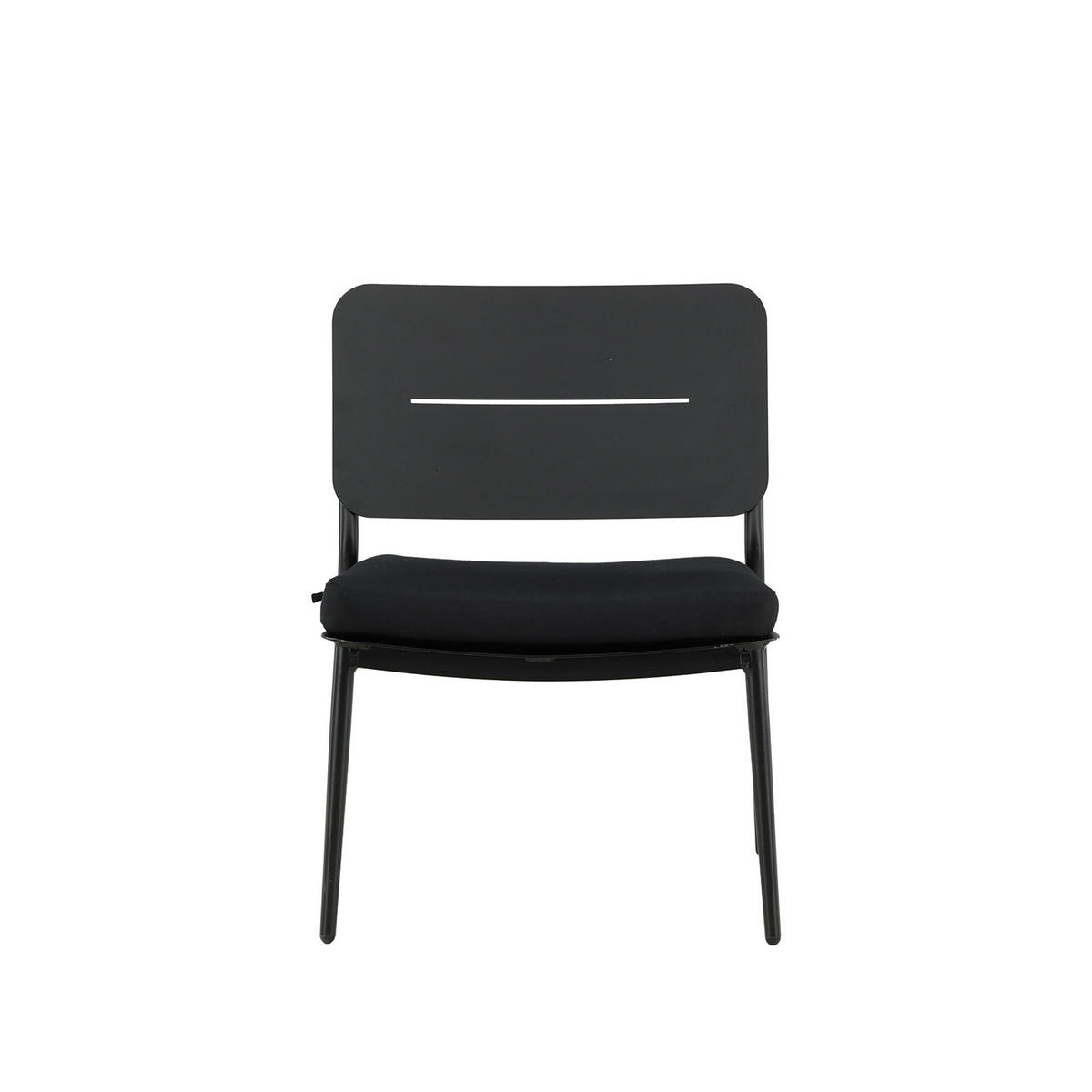 LOUNGESTUHL - Schwarz - Stahl - 55 x 73 x 59 cm - Schwarz, Metall (55/73/59cm) - home24