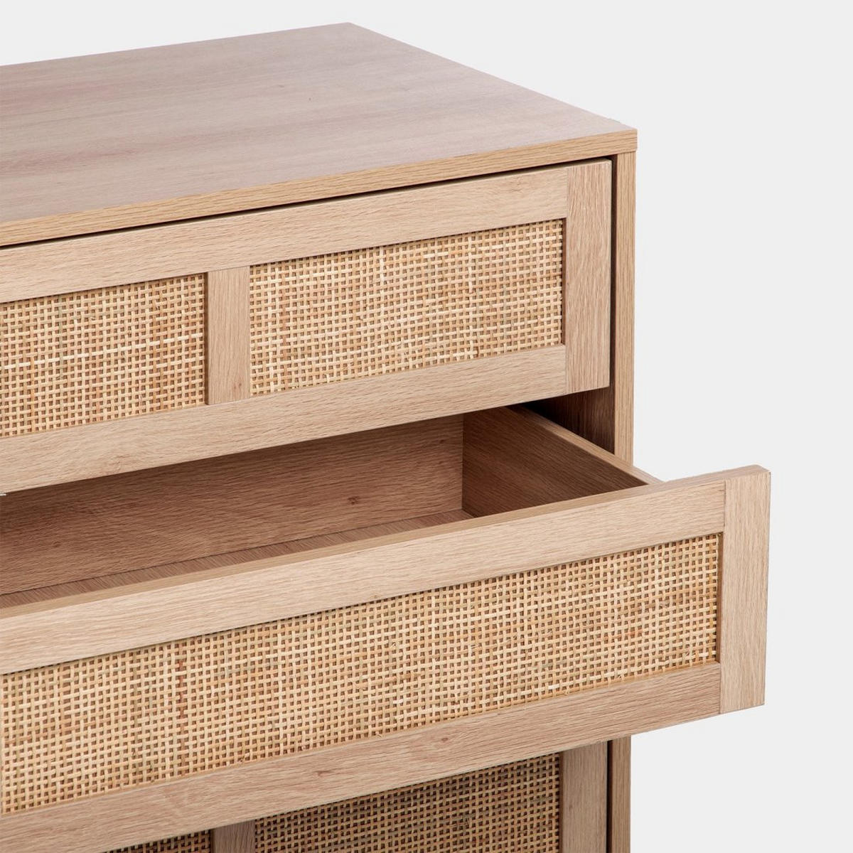 KOMMODE MIT SCHUBLADEN Ikigai Natürlich 90 cm x 80 cm - Naturfarben, Holzwerkstoff (40/80/90cm) - Klast Home