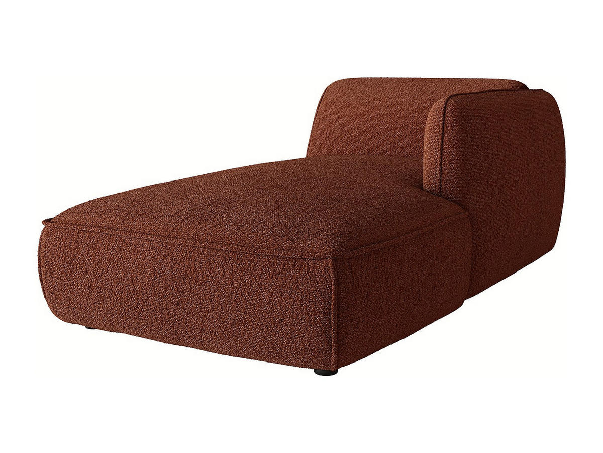 RECAMIERE ohne Schlaffunktion - 1 Person - stoff - terracotta Camilio - Terracotta, Textil (107/74/165cm) - Vente-Unique