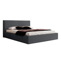 POLSTERBETT VIVELO 140x200 cm, Anthrazit - Anthrazit, Textil (200/140cm) - Fedve