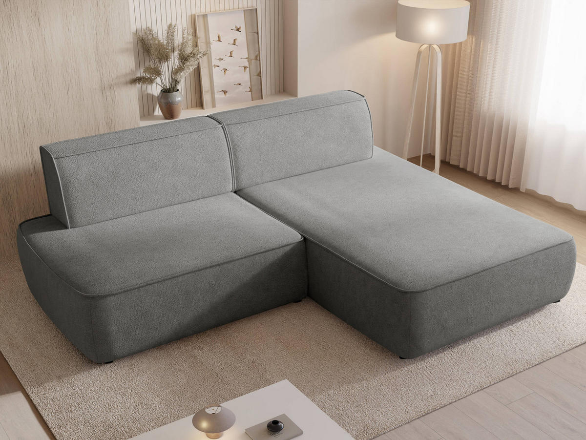 ECKSOFA Zuno, Seite: Rechts - Anthrazit/Schwarz, Holz/Kunststoff (254/162cm) - MIRJAN24