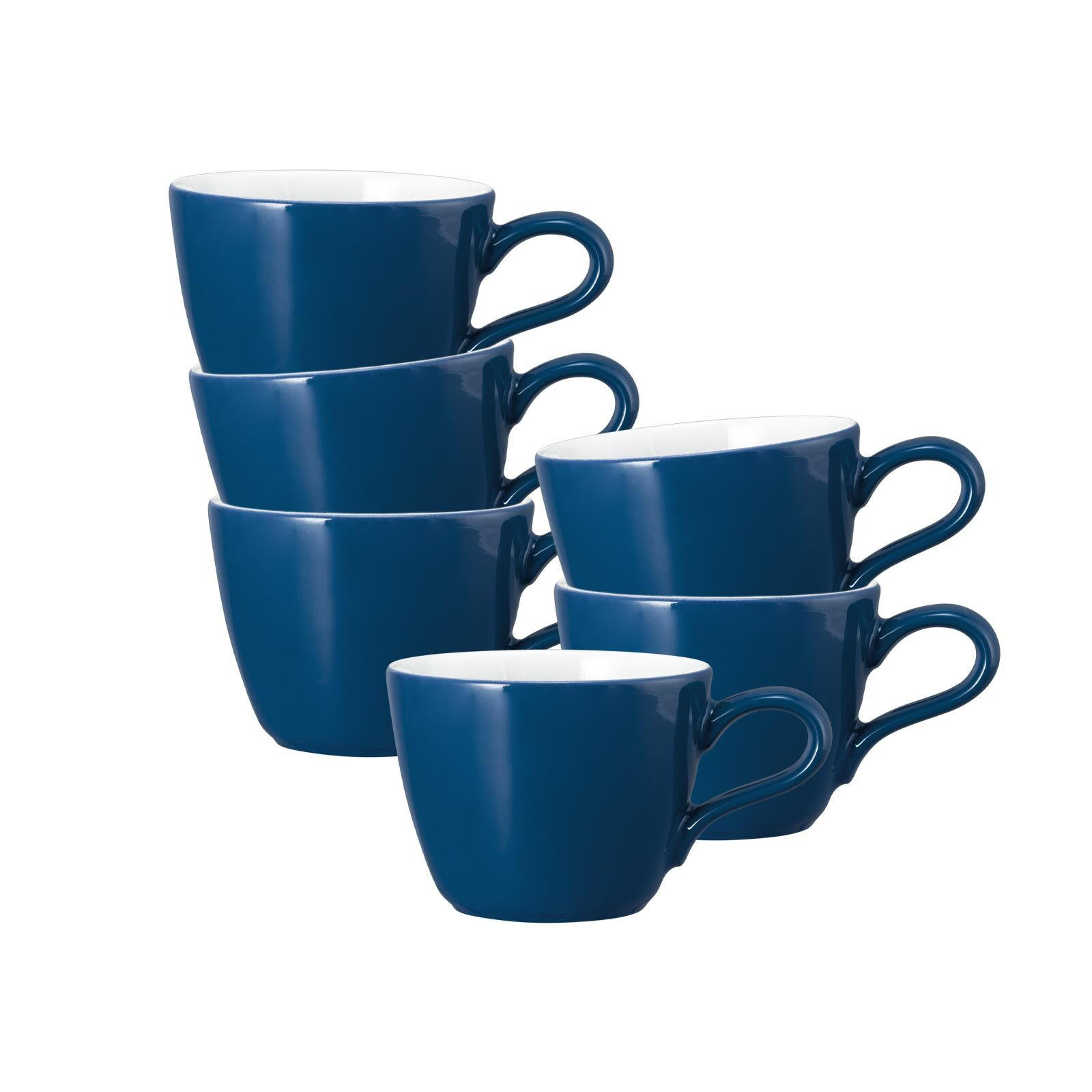 ESPRESSOTASSEN Life Fashion Classic Blue 90 ml 6er Set - Blau, Keramik (0.09L) - Seltmann Weiden