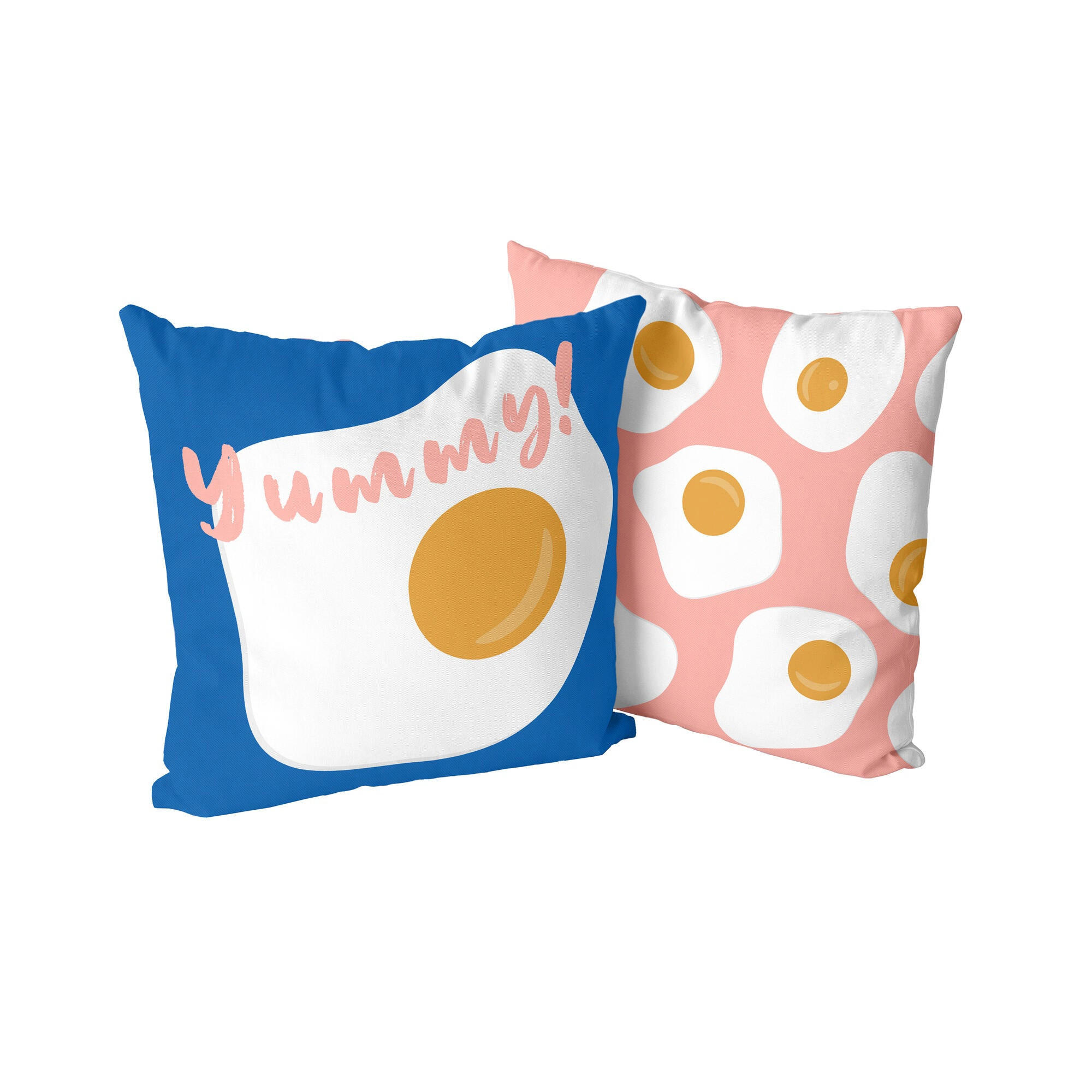 KISSENBEZUG dekorativ yummy 50x50 cm (2er pack) mehrfarbig - Multicolor, Textil (50/50cm) - Happy Friday