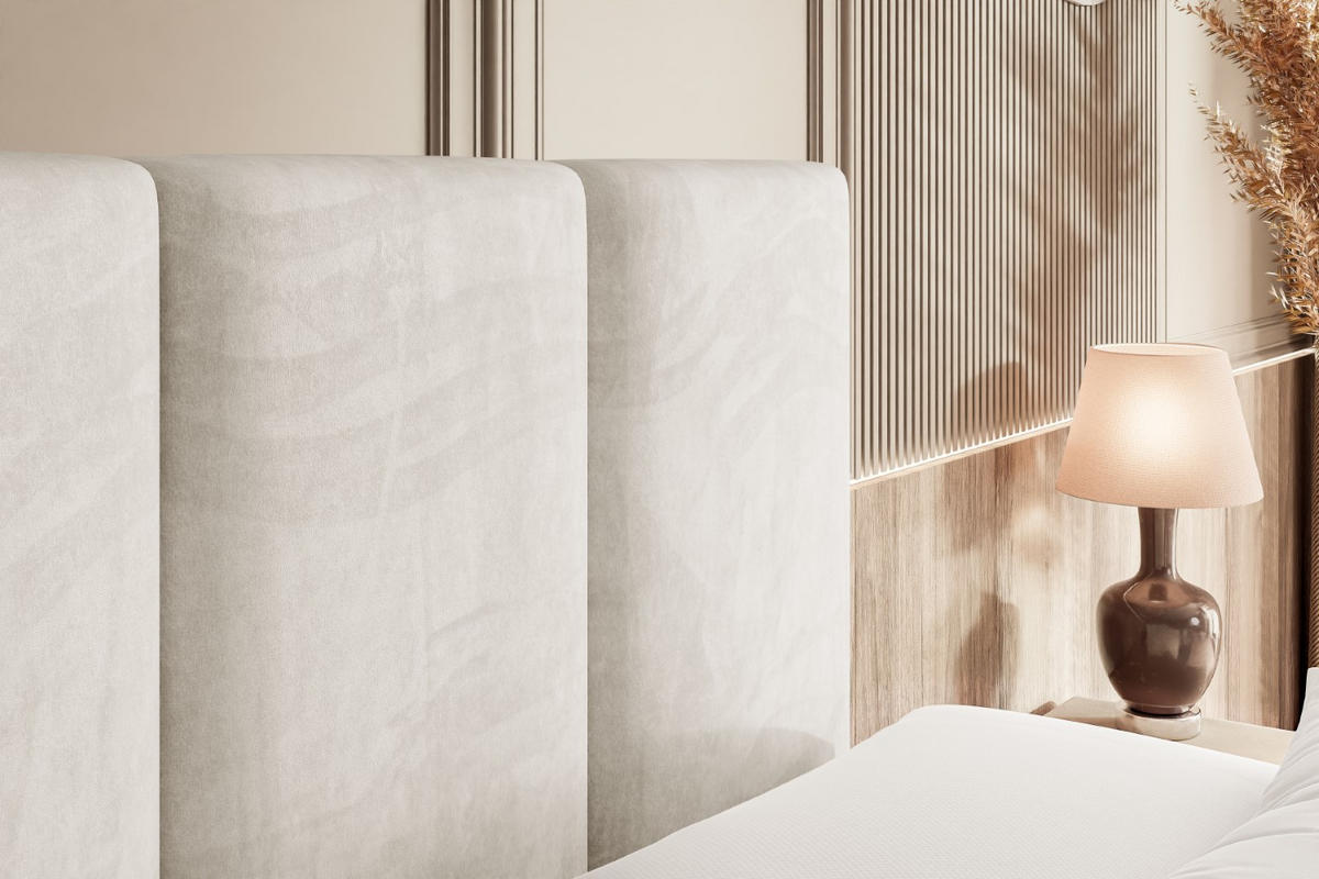 BOXSPRINGBETT elektrisch verstellbar mit 2 Matratzen H4/Taschenfederung ROKS EL 180 x 200 Creme - Creme, Holzwerkstoff (187/200cm) - ALTDECOR