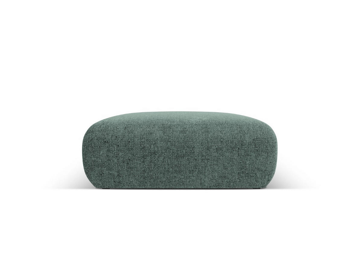 POUF Molino aus Chenille-Stoff petrol - Petrol, Textil (100/36/100cm) - Micadoni