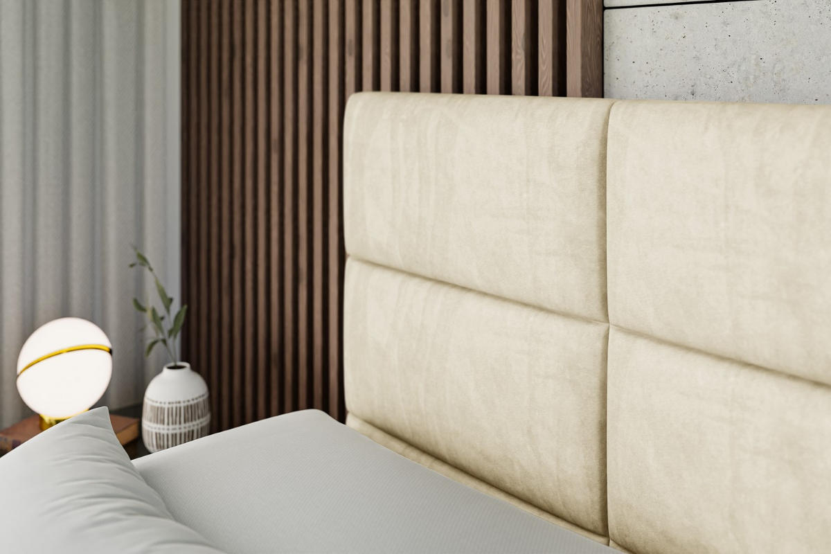 BOXSPRINGBETT elektrisch verstellbar mit 2 Matratzen H4/Taschenfederung PROT EL 140 x 200 Beige - Beige, Holzwerkstoff (147/200cm) - ALTDECOR