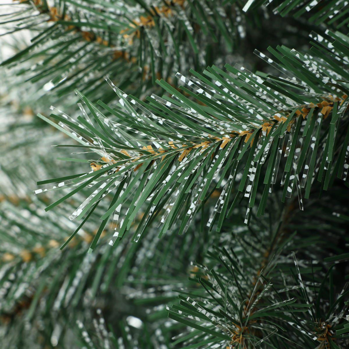 KÜNSTLICHER Weihnachtsbaum 185 cm, Grün mit weißen Akzenten - Grün, Kunststoff (185cm) - Hometopia