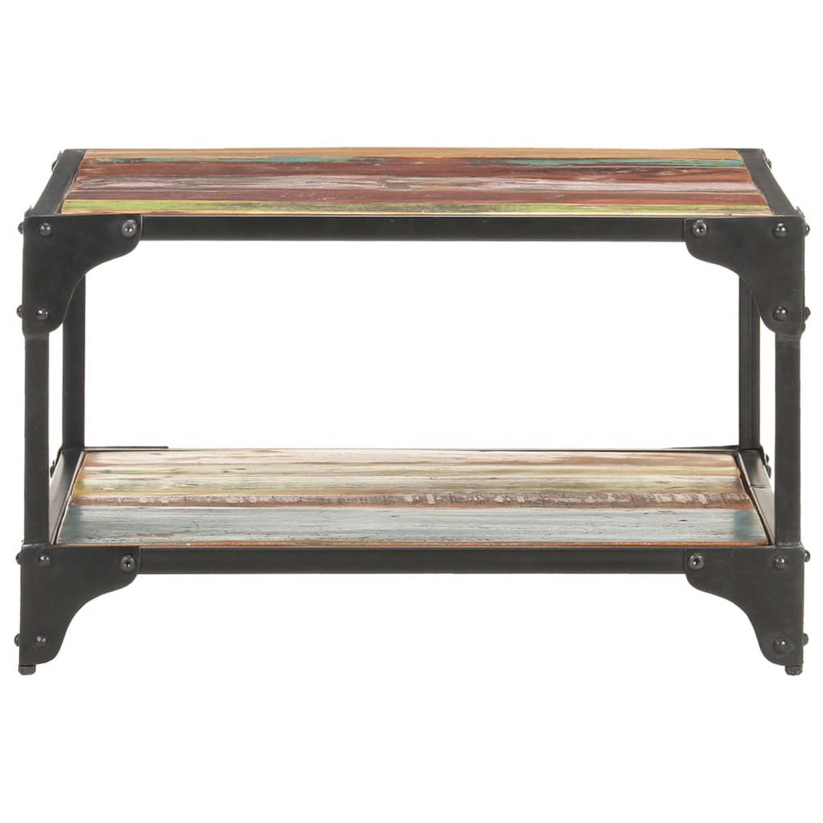 COUCHTISCH 60x60x35 cm Altholz Massiv - Multicolor, Metall (60/60/35cm) - furnicato