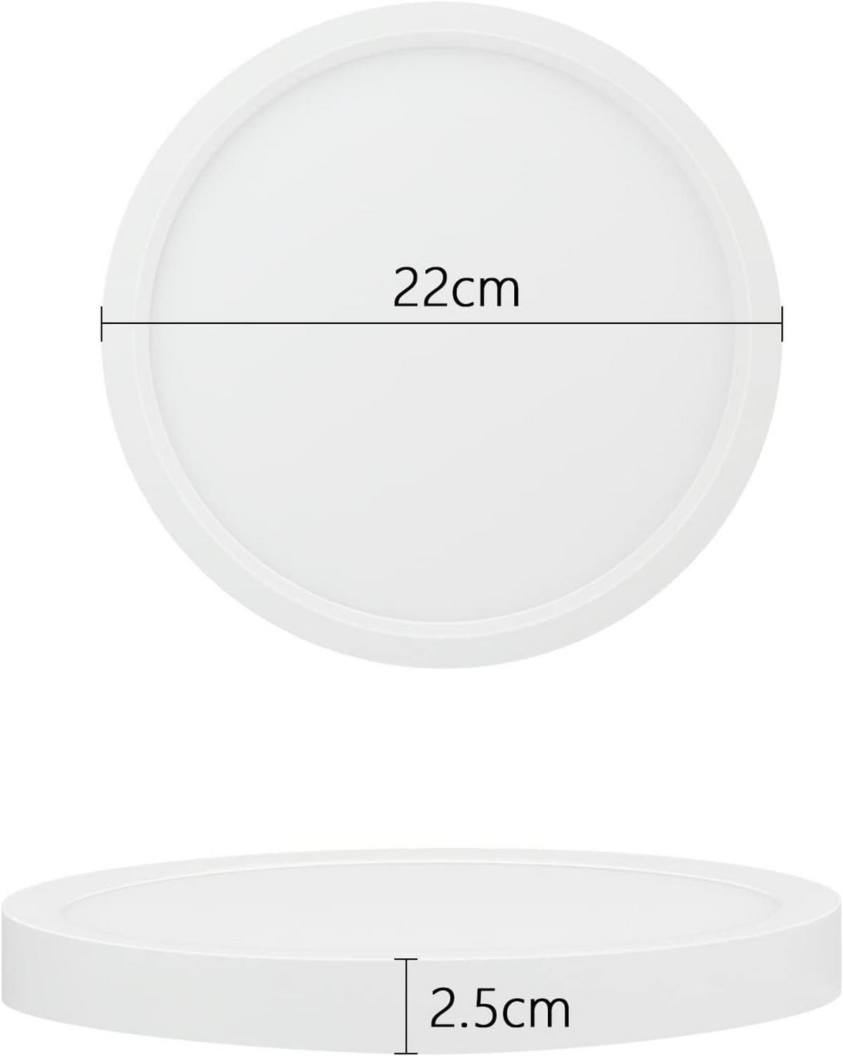 LED-DECKENLEUCHTE Helen 22/22/2.5cm - Weiß, Kunststoff (22/22/2.5cm) - ZMH