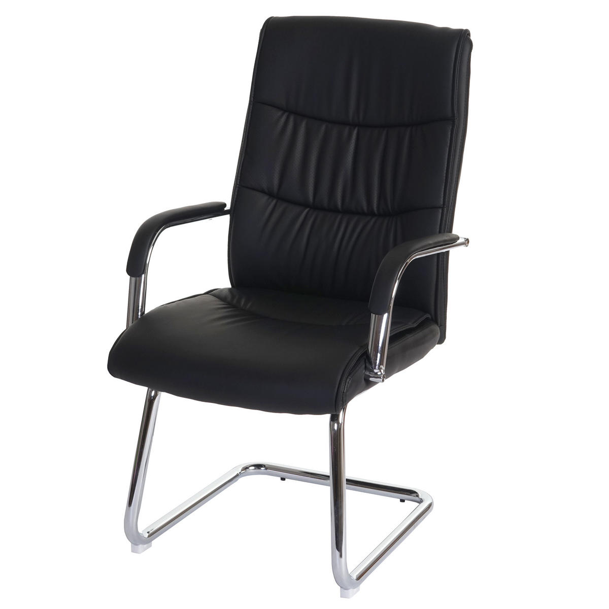 KONFERENZSTUHL Schwarz 1er-Set - Schwarz, Textil (59/105/71cm) - MCW