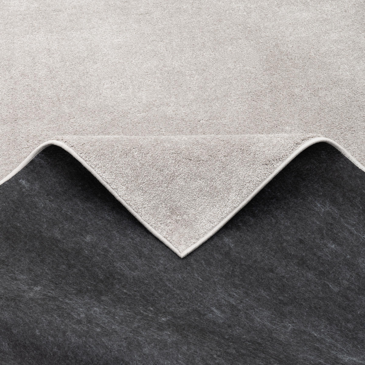 LUXUS SOFT-VELOURS TEPPICH VERONA - Grau, Textil (80/150cm) - Pergamon
