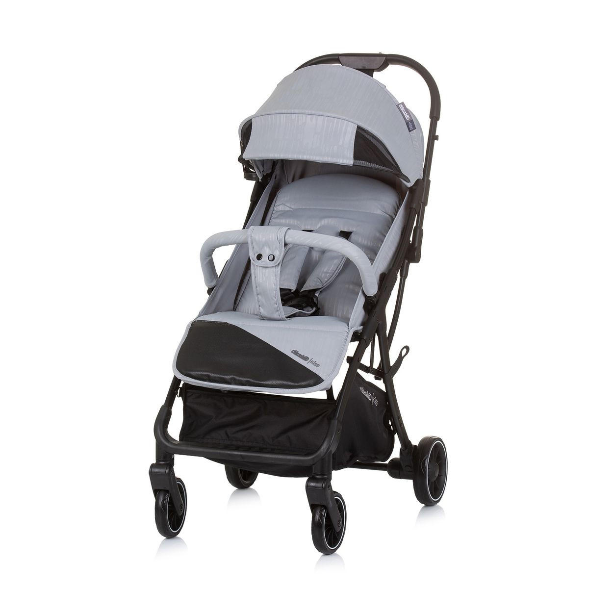 BUGGY Kiss klappbar grau Getränkehalter verstellbar bis 22 kg - Grau, Metall (75/50/103cm) - Chipolino