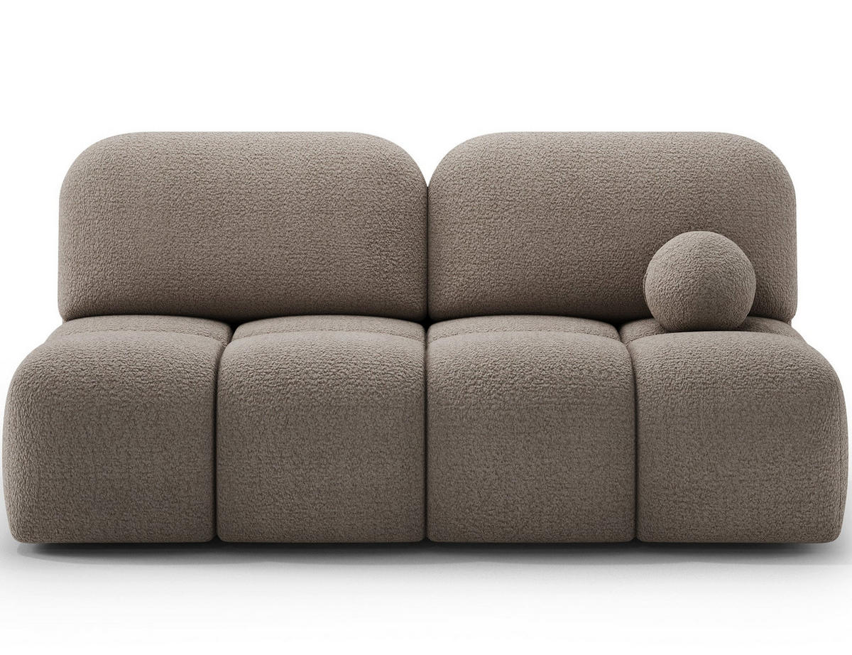 SCHLAFSOFA Nuwia mit Schlaffunktion und Bettkasten – Modernes Designsofa mit Schlafauszug und dekorativer Steppung - Braun, Kunststoff (200/102/100cm) - Wohnideebilder