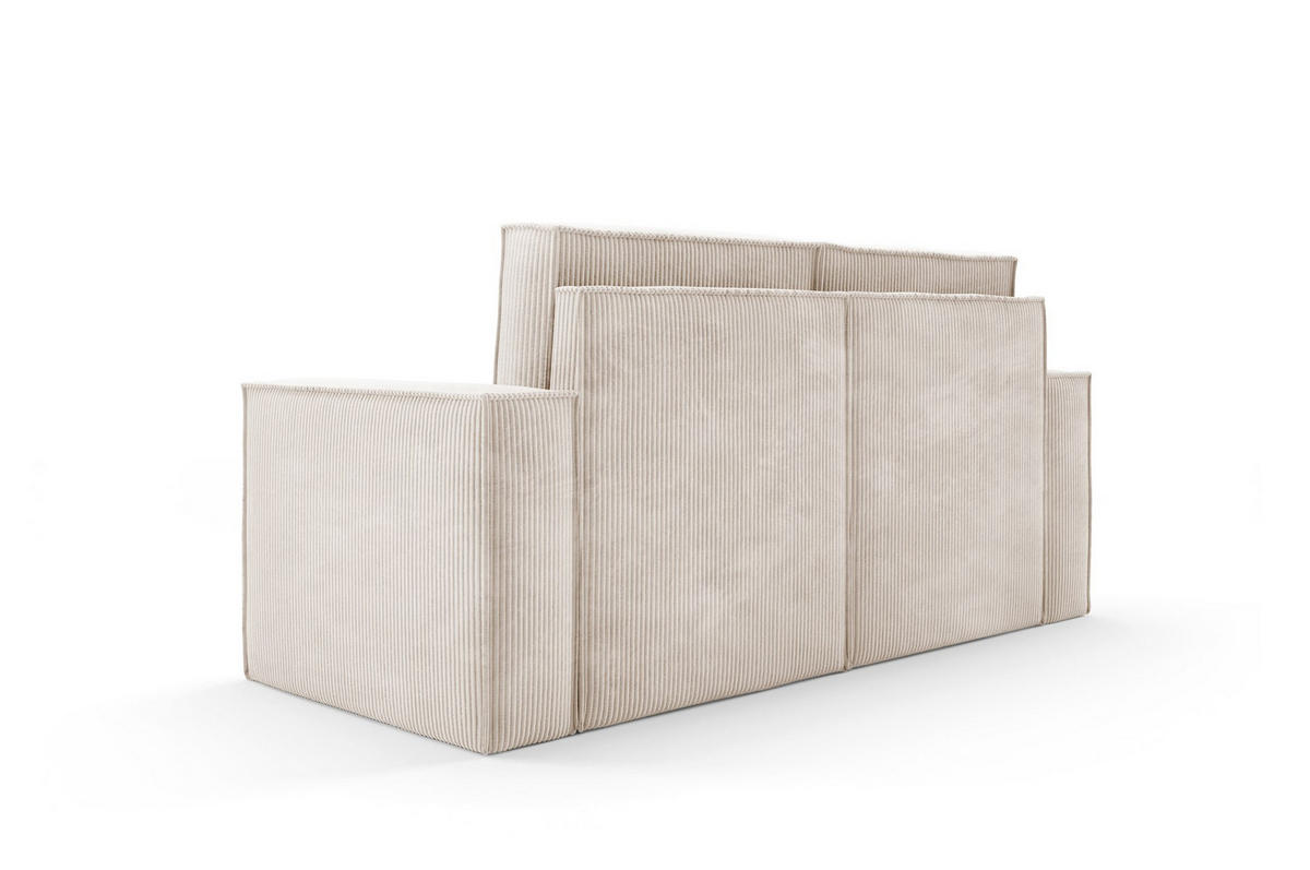 SOFA Orto Beige, Zweisitzer Polstersofa - Beige, Holzwerkstoff/Textil (178/93/82cm) - Bettso