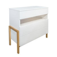 KOMODA VICTOR Biela Biela 94/90/45 - biela, kompozitné drevo (100/90/45cm) - Petits-meubles