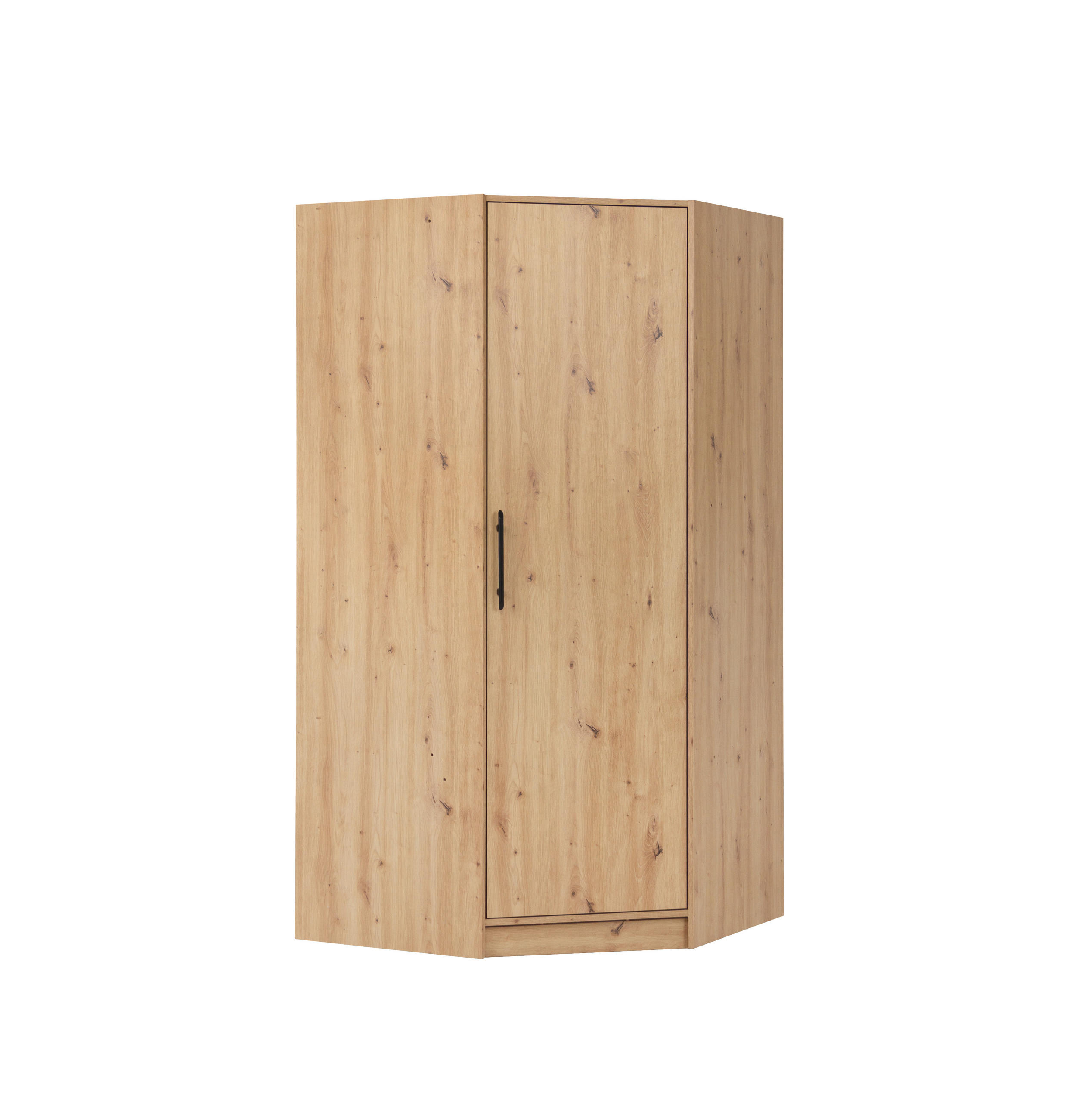 DREHTÜRENSCHRANK VANO 95/190/95cm 1-türig Eiche Artisan - Eiche Artisan, Holzwerkstoff (95/190/95cm) - MASSENO