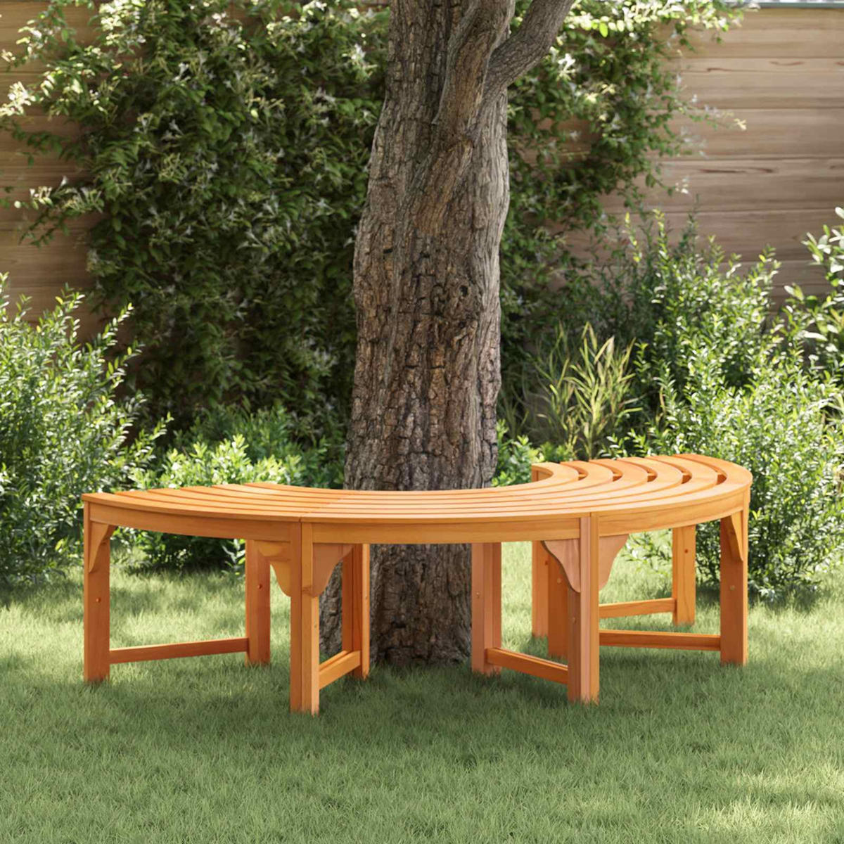 BAUMBANK Natur 160/80/45Cm Massives Eukalyptus Holz - Braun, Holz (160/45/80cm) - vidaXL