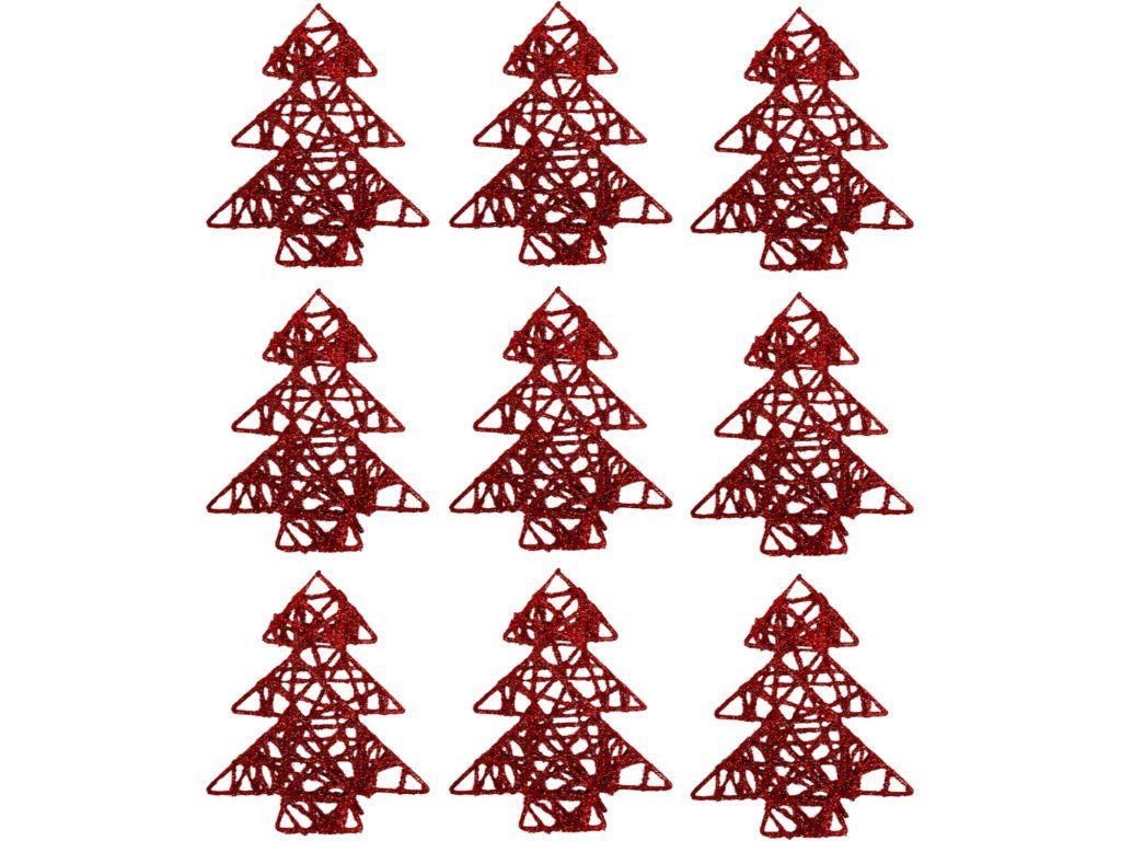 Laalu Weihnachtsornamente Rot 10x10x10 cm