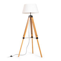 STEHLEUCHTE ALVIS/AMBITUS 46 Weiß 15 W - Weiß, Metall (25/25/160cm) - Rendl