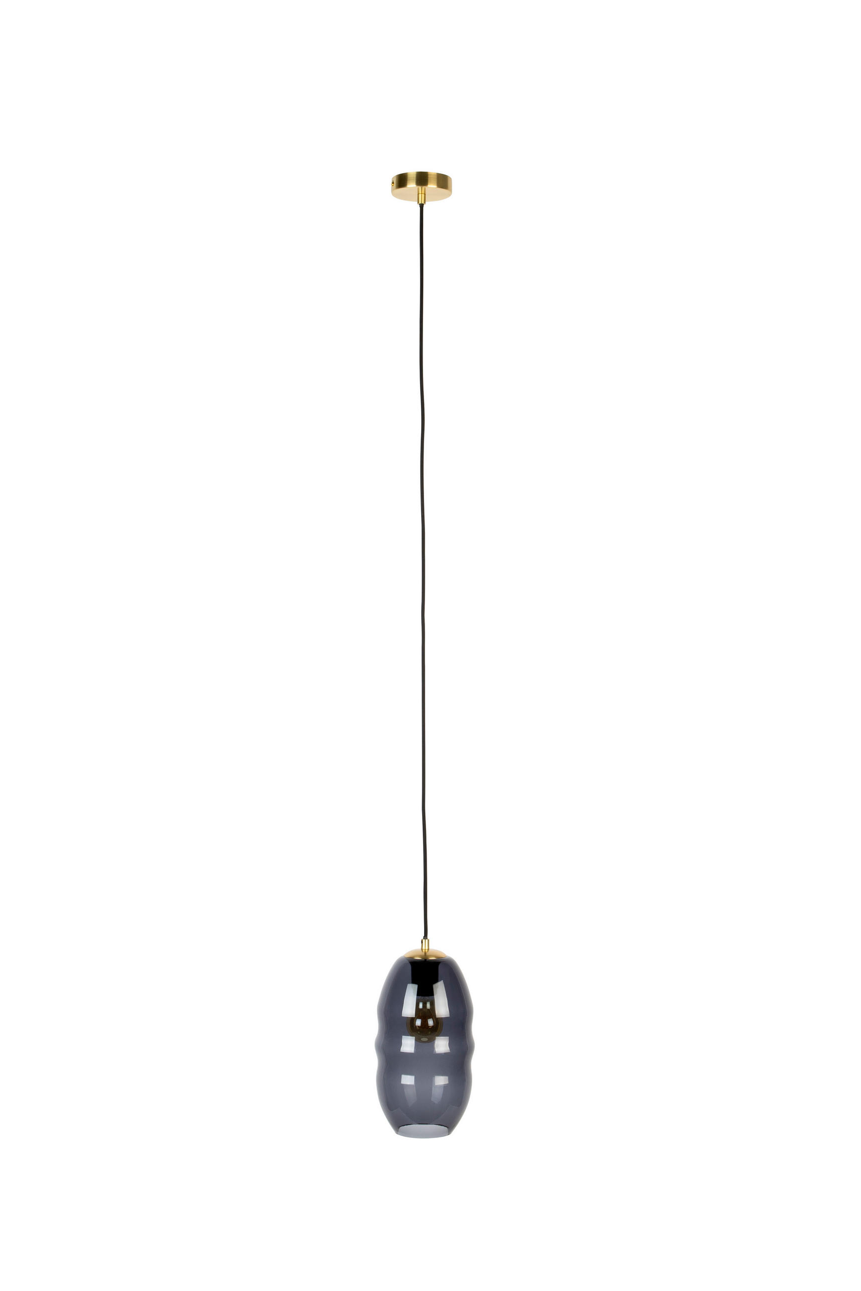 HÄNGELAMPE Lauren - Grau - 16.5/16.5/152 cm - Grau, Glas (16.5/16.5/152cm)