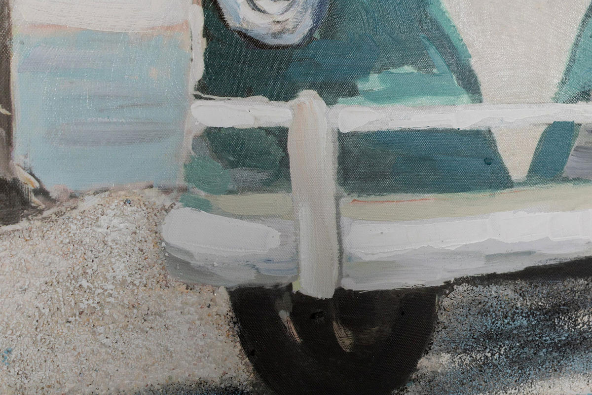 ACRYLBILD HANDGEMALT 80/80 cm - Blau, Holz/Textil (1.3/80cm) - KUNSTLOFT