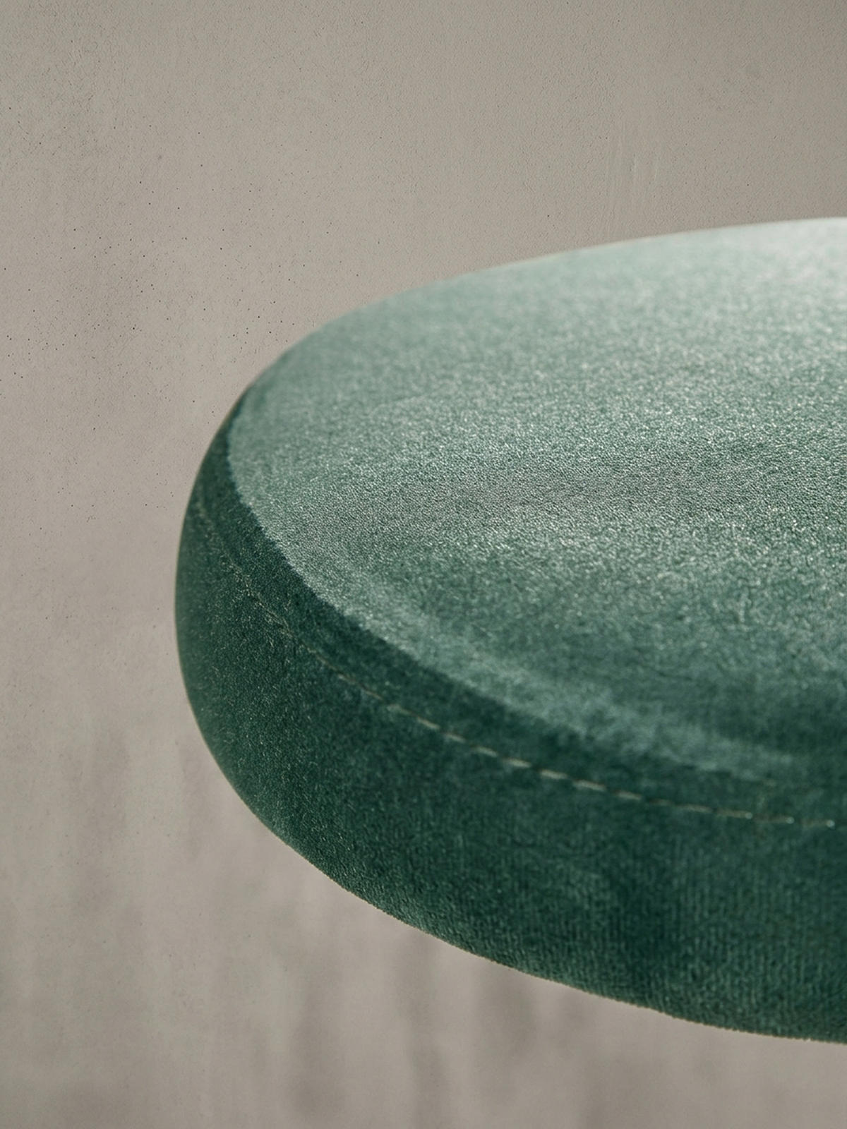 BARHOCKER Höhenverstellbar Eisen Samt Drehbar CAMPANIA, Grün 40x40x79 cm - Schwarz/Grün, Textil/Metall (40/79/40cm) - KADIMA DESIGN