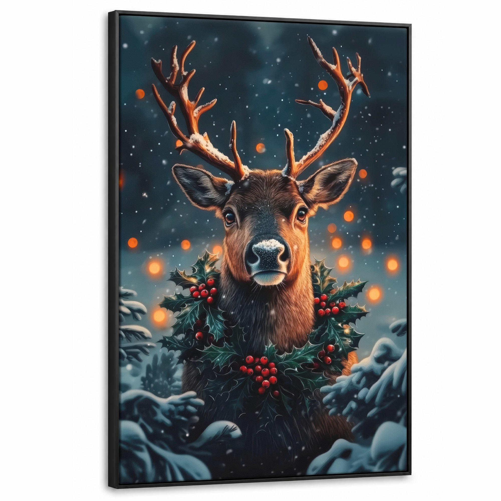 MuchoWow Leinwand Dunkelbraun 100x150 cm