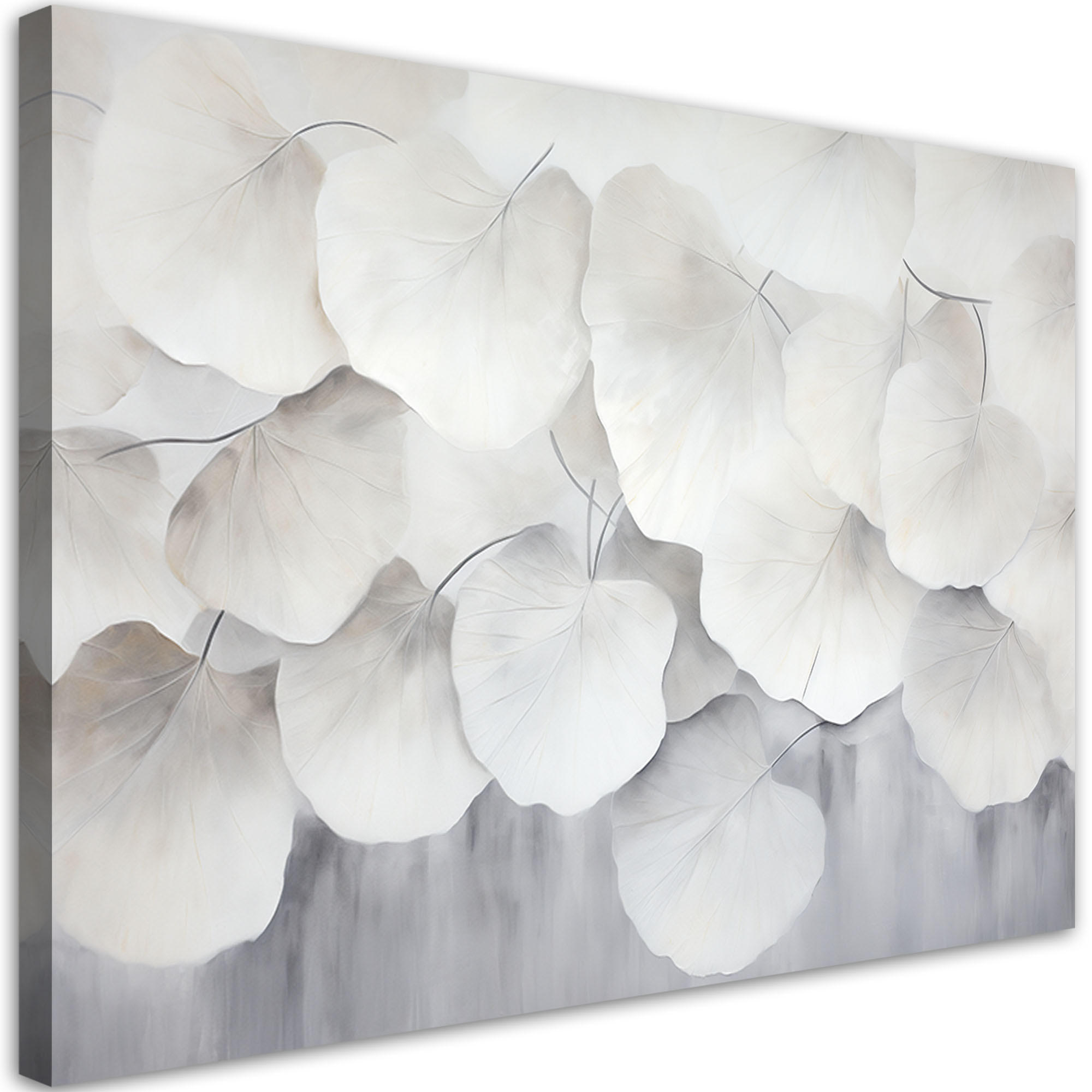 Feeby Leinwandbild Grau 30x20 cm