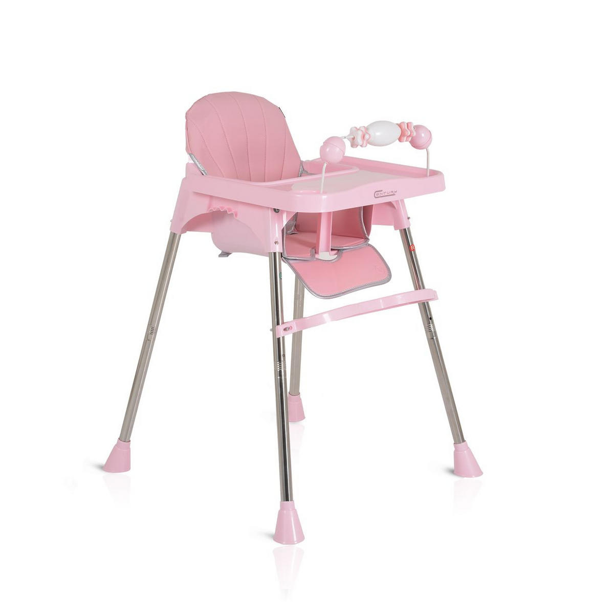 HOCHSTUHL Century rosa Spielzeug, Tablett verstellbar, Gurt, Fußstütze - Rosa, Kunststoff (63/84/61cm) - Moni