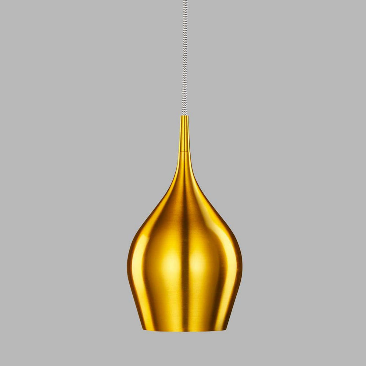 LED HÄNGELEUCHTE VIBRANT Aluminium Gold - Goldfarben, Metall (12/12/142cm)