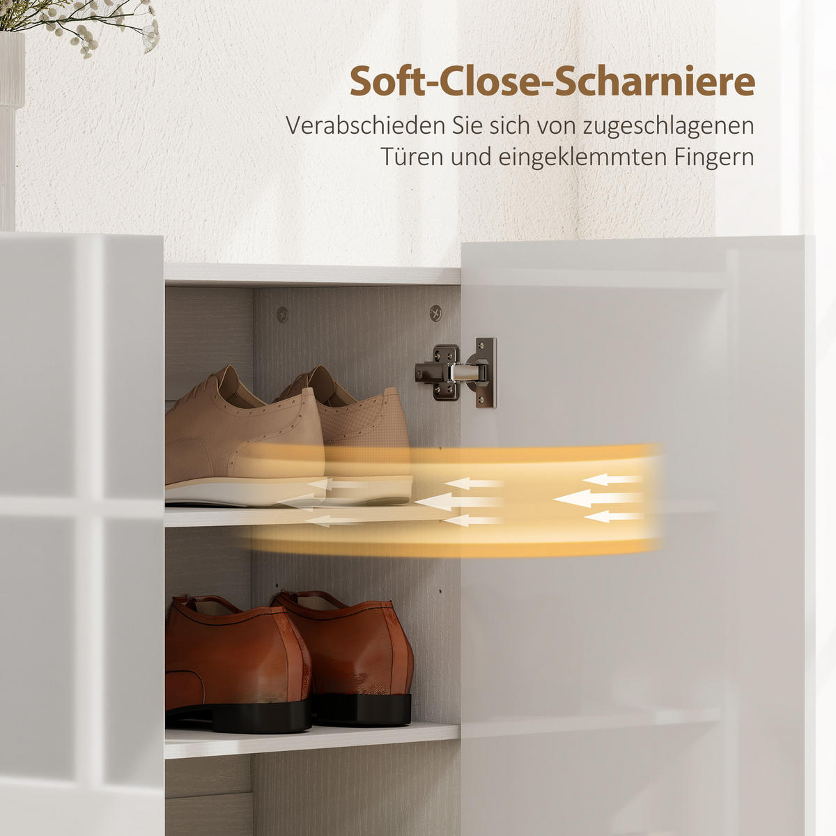 SCHUHSCHRANK Weiß 34.0/106.4/108.5 cm - Weiß, Holzwerkstoff (106.4/108.5/34cm)