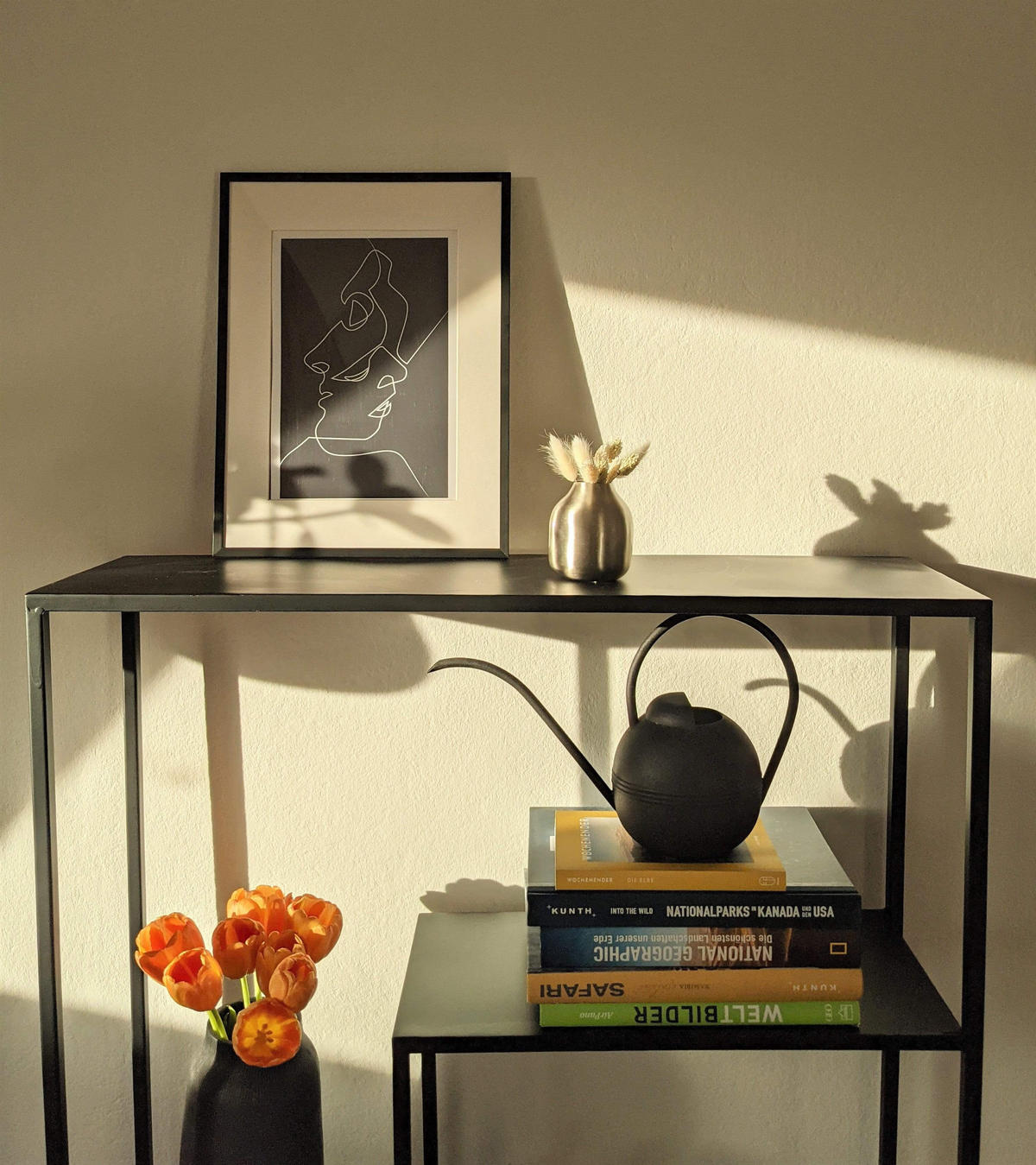 VASE Basit aus Eisen Silber klein Ø8/10 cm - Silberfarben, Metall (10cm) - LaLe Living