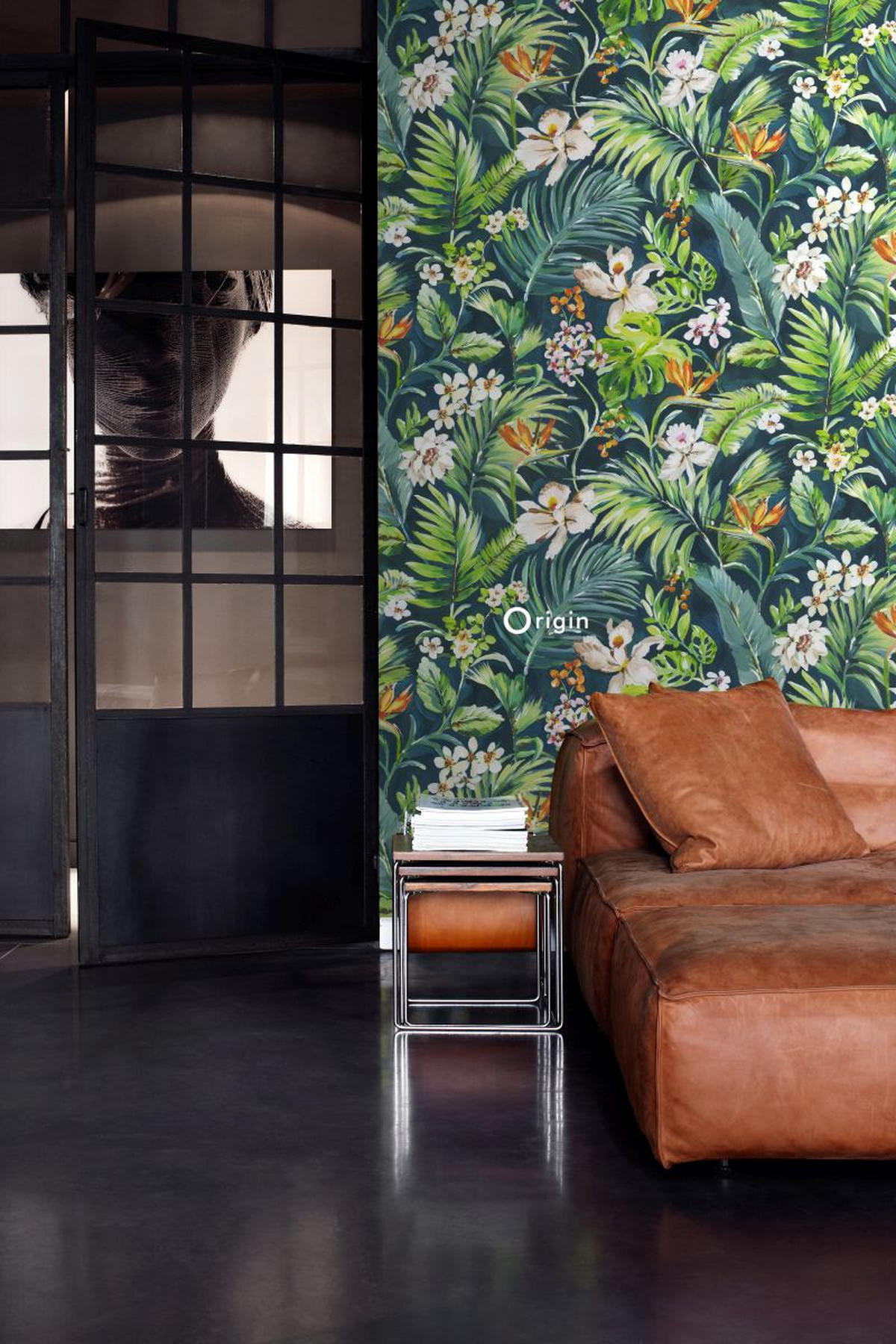 FOTOTAPETE tropische Motive 186 x 279 cm - Grün, Papier (186/279cm) - Origin Wallcoverings