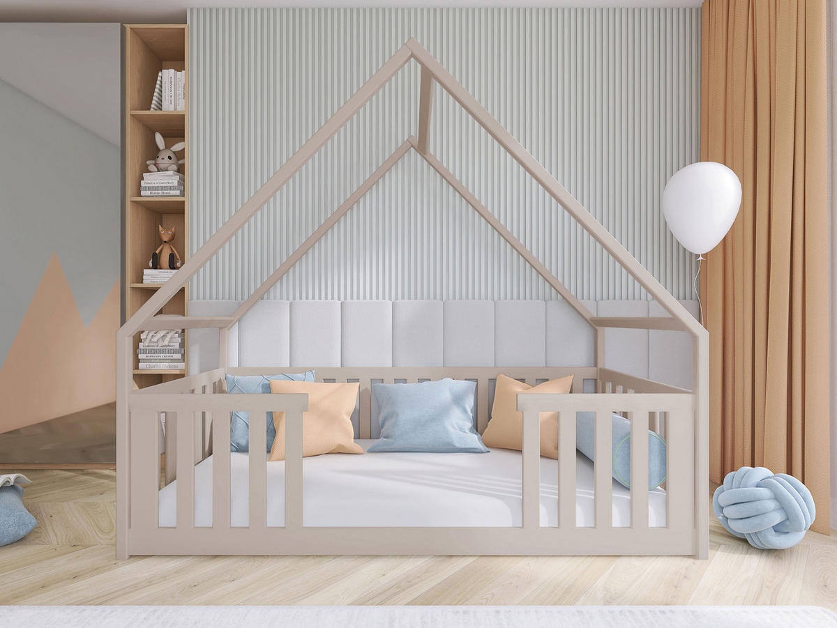 HAUSBETT Bee - Kaschmir, Holz (80/200cm) - MIRJAN24